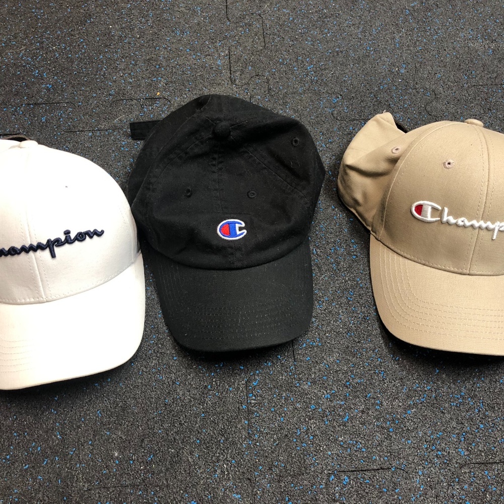 Lot of Champion hats